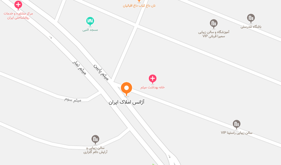 املاک ایران سالاریه قم - موقعیت در نقشه