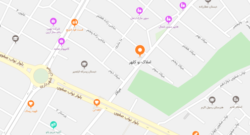 موقعیت املاک نو کلهر قم روی نقشه