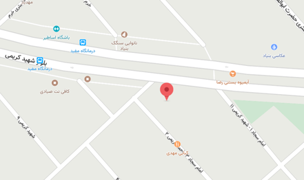 املاک دی قم - موقعیت در نقشه