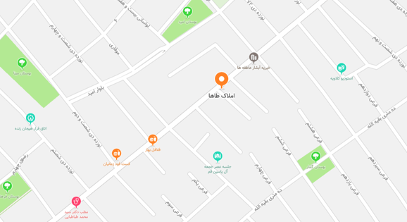 موقعیت املاک طاها قم روی نقشه