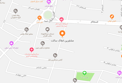 مشاور املاک ساکت قم - موقعیت در نقشه