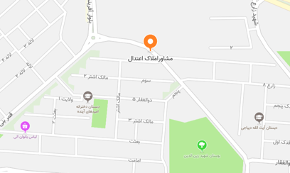 املاک اعتدال قم _ موقعیت در نقشه