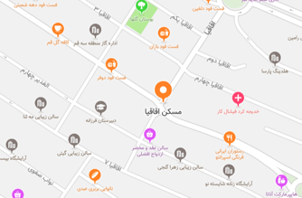 املاک اقاقیا - موقعیت در نقشه