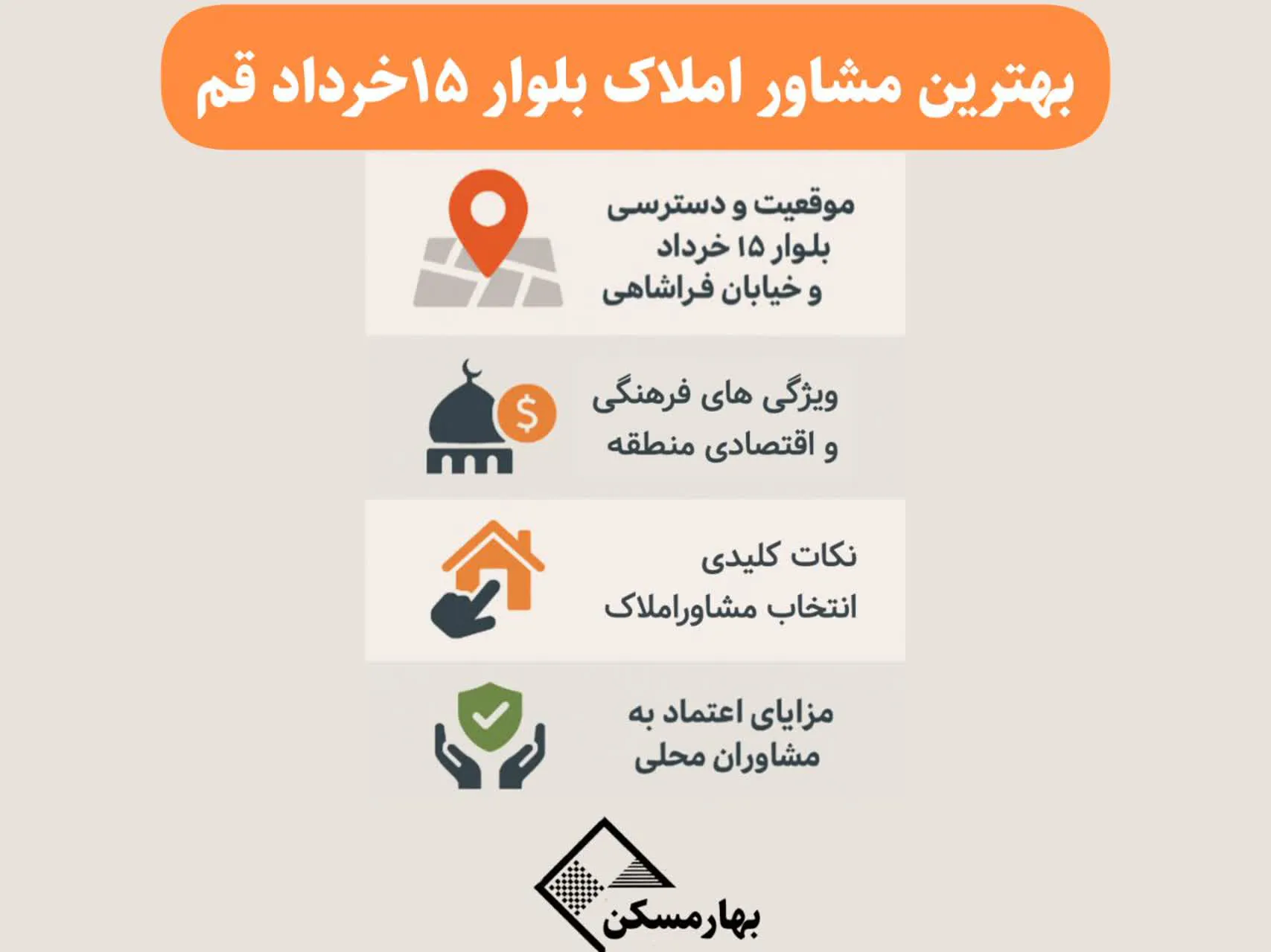 مشاور املاک قم 15 خرداد